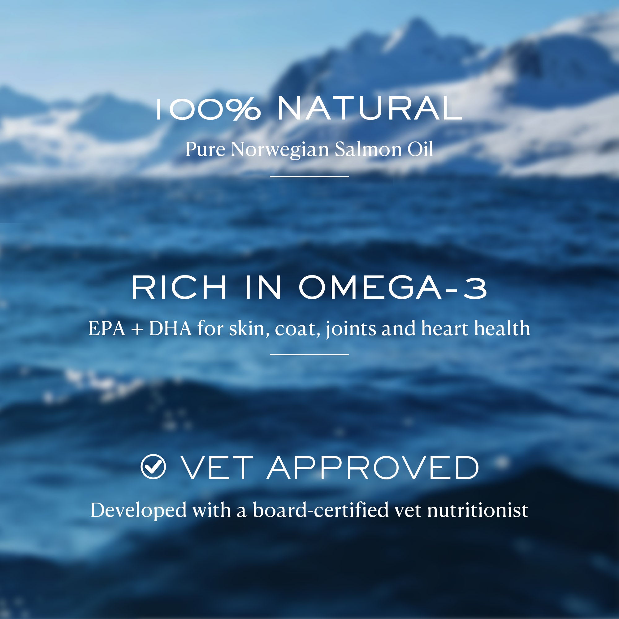 Norwegian Salmon Oil | Omega-3 Supplement · For Dogs & Cats