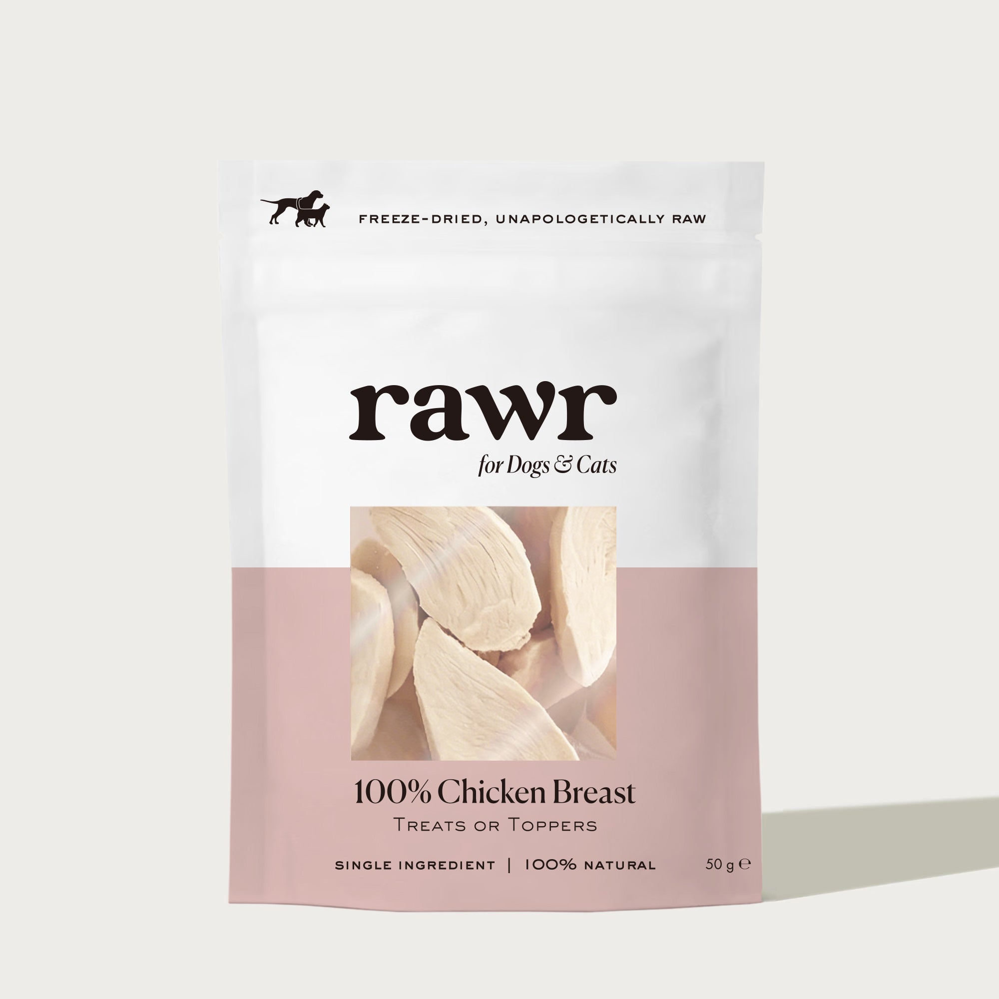 100% Chicken Breast | Freeze-Dried Treats · For Dogs & Cats