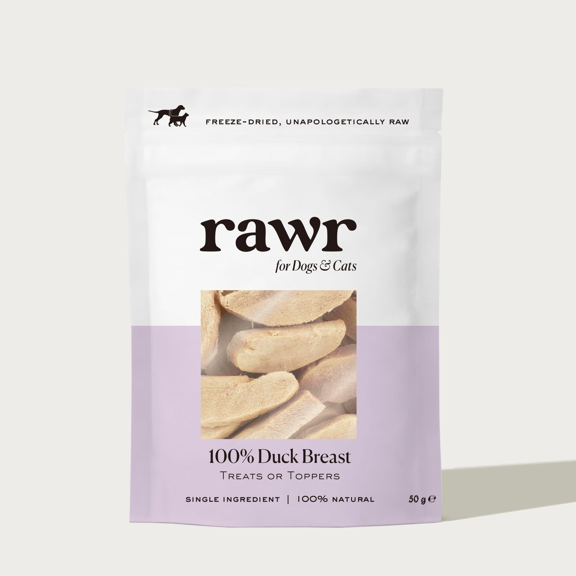 100% Duck Breast | Freeze-Dried Treats · For Dogs & Cats