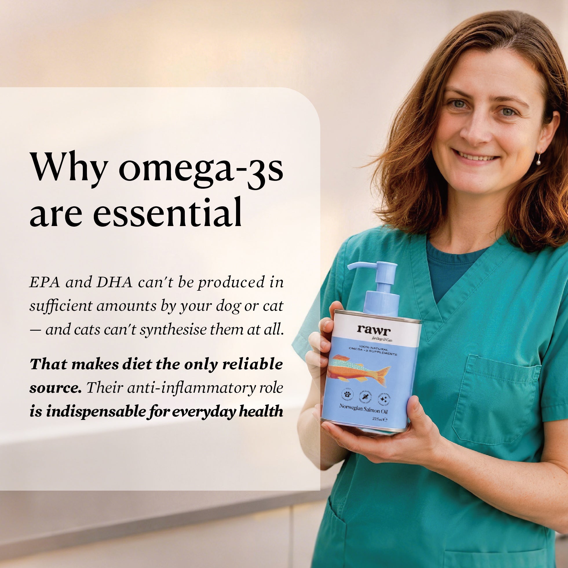 Norwegian Salmon Oil | Omega-3 Supplement · For Dogs & Cats