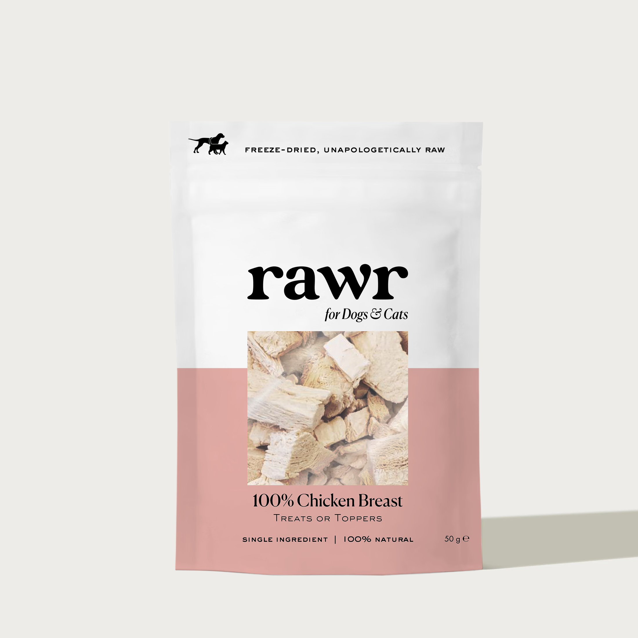 100% Chicken Breast | Freeze-Dried Treats · For Dogs & Cats
