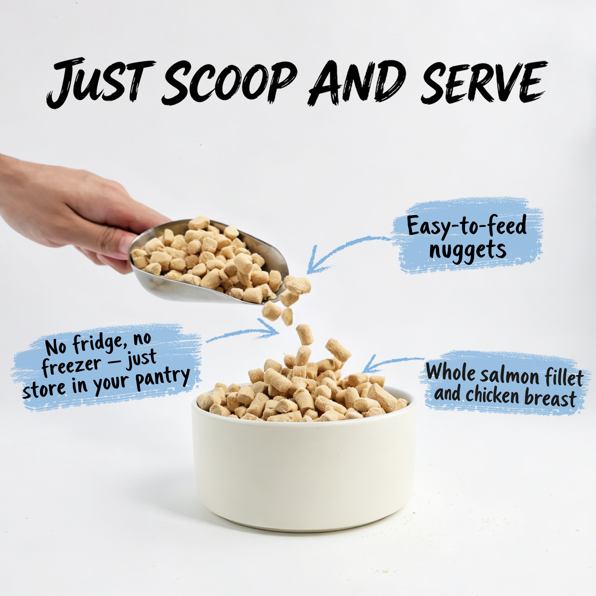Chicken & Wild-Caught Salmon with Superfoods | Freeze-Dried Raw · Complete Cat Food