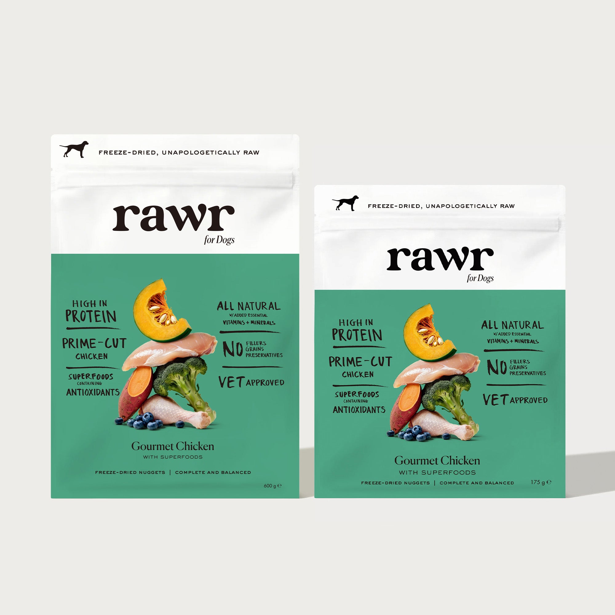 Gourmet Chicken with Superfoods | Freeze-Dried Raw · Complete Dog Food
