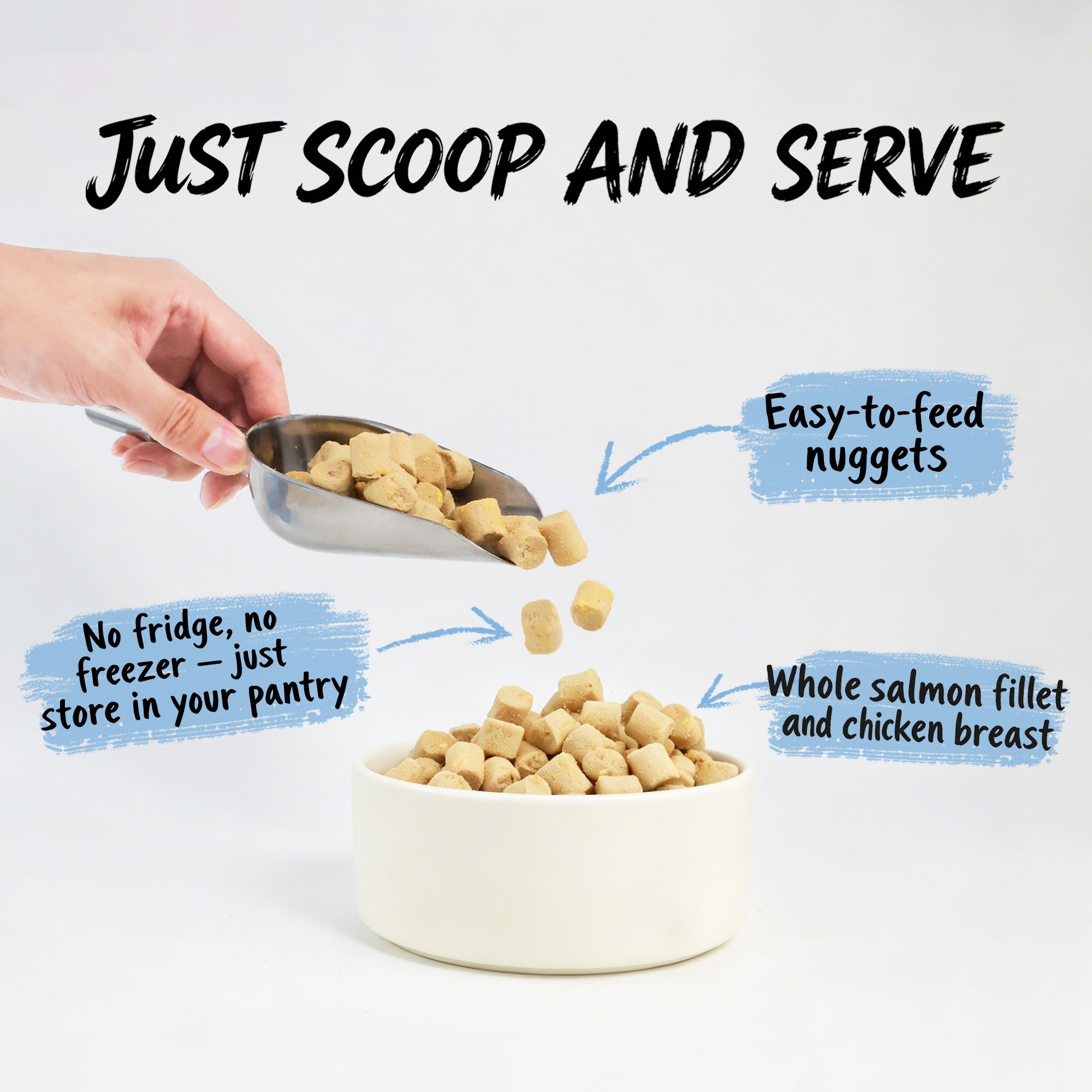 Chicken & Wild-Caught Salmon with Superfoods | Freeze-Dried Raw · Complete Dog Food