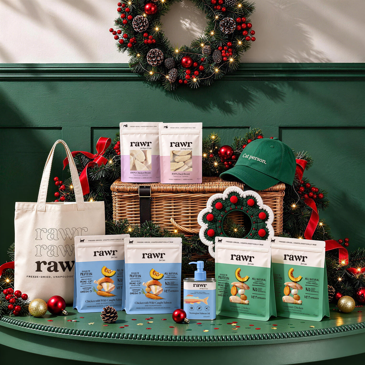 The RAWR Christmas Cat Hamper