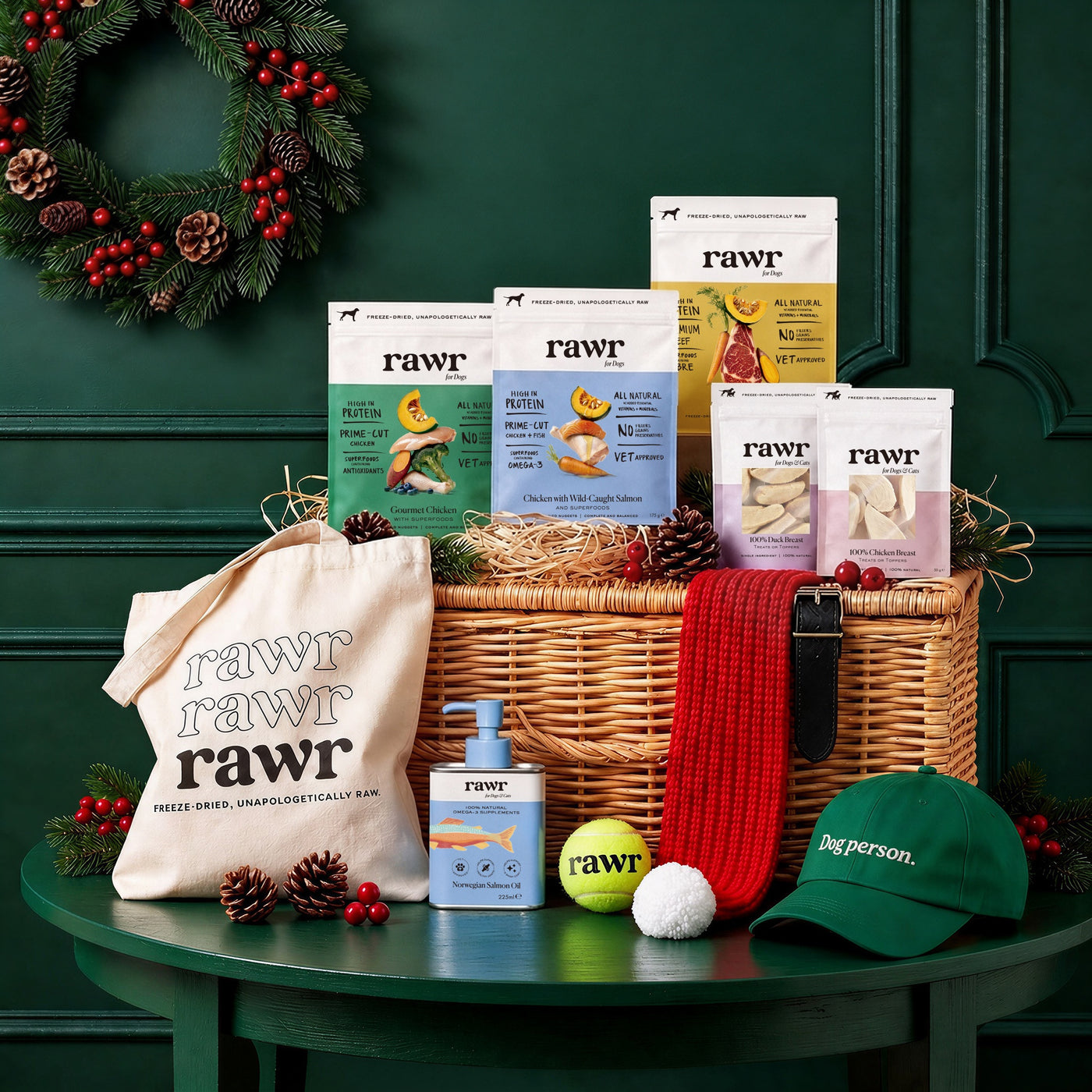 The RAWR Christmas Dog Hamper